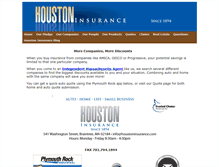 Tablet Screenshot of houstoninsurance.com